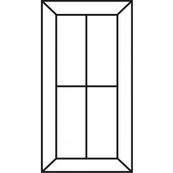 Saratoga French Lite Cabinet Door (4 Lites)